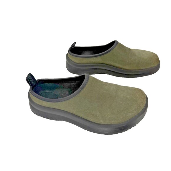 BIRKENSTOCK Tatami Olive Green Suede Clogs Mules Slip-on Shoes LADIES 7 MEN'S 5 - Picture 7 of 14
